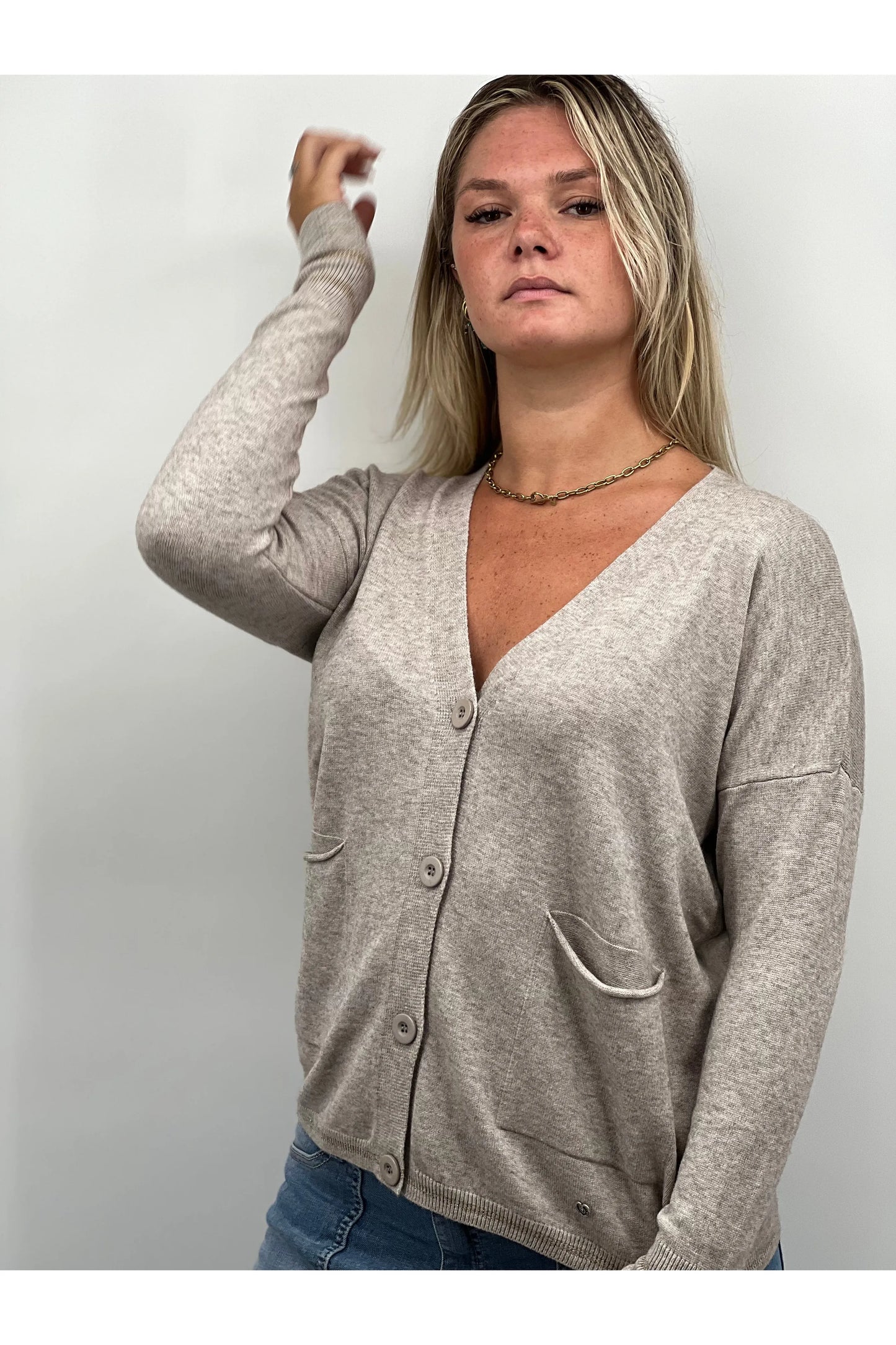 Gilet Gilet PLEASE M4977864974 Taille unique / Beige PLEASE
