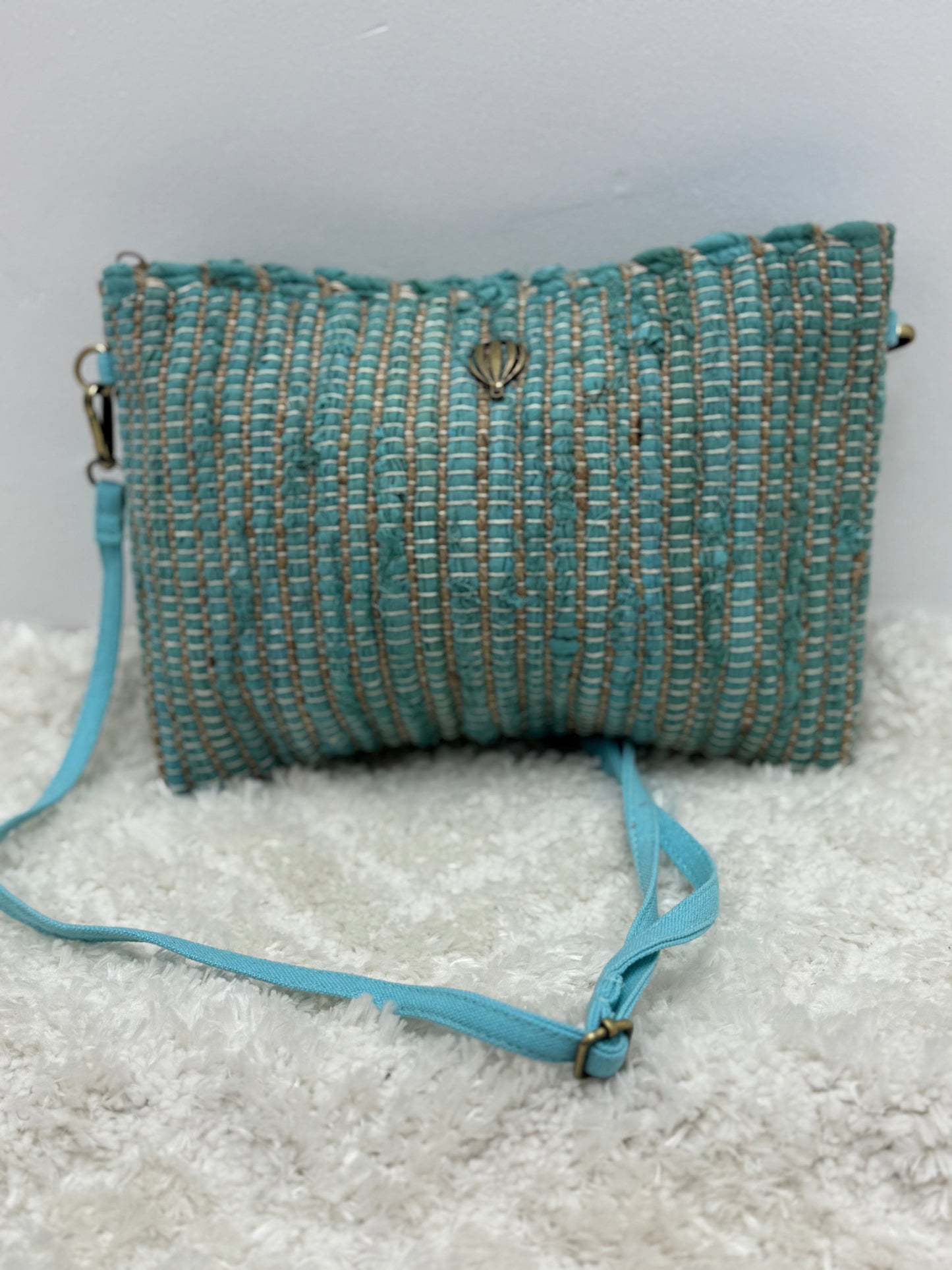 Sac Sac VOYAGE EN PANIER AMANDINE Sac VOYAGE EN PANIER AMANDINE Turquoise Le voyage en panier