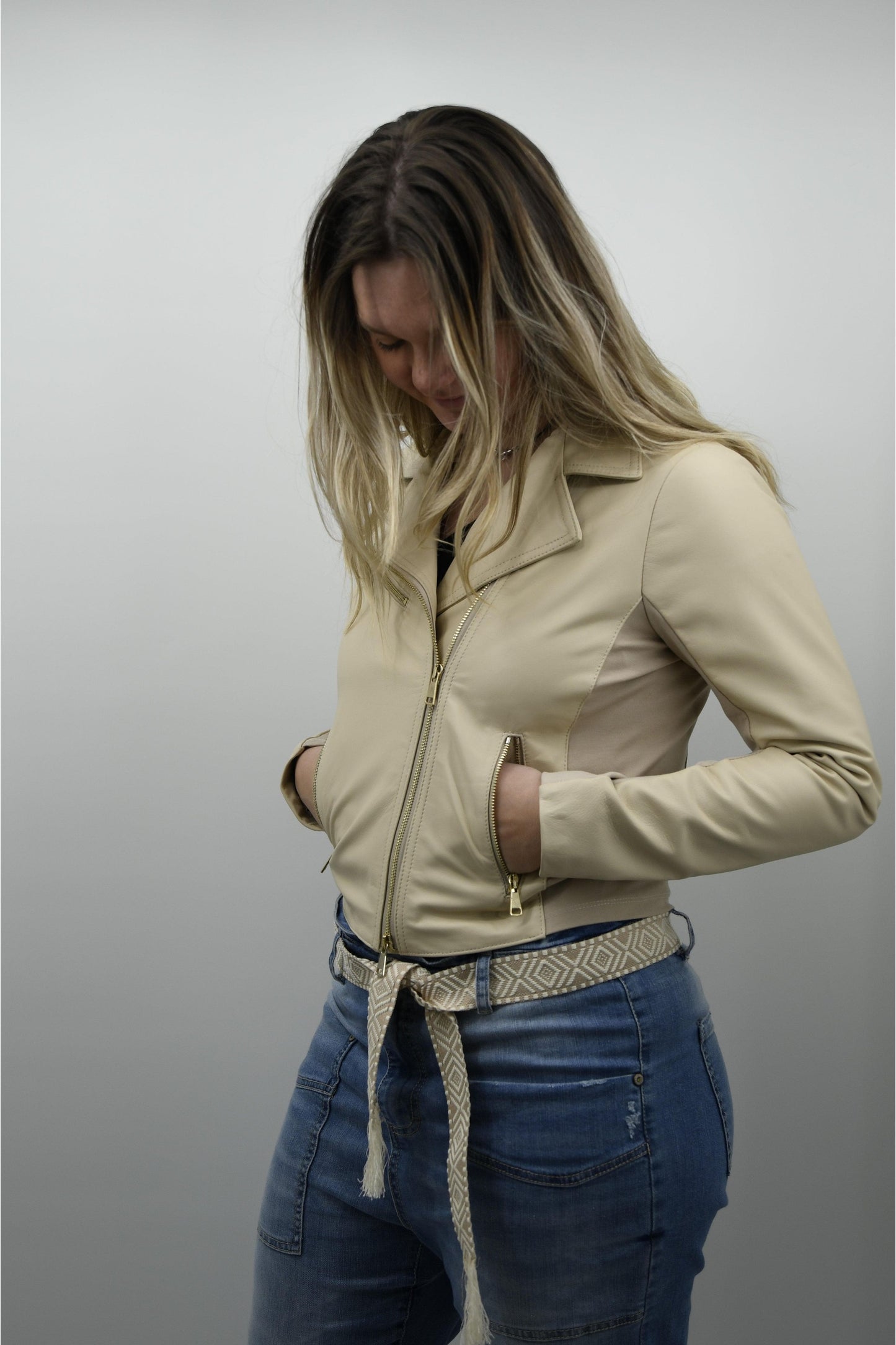 Veste Perfecto cintré en cuir Perfecto cintré en cuir Cherryboutique