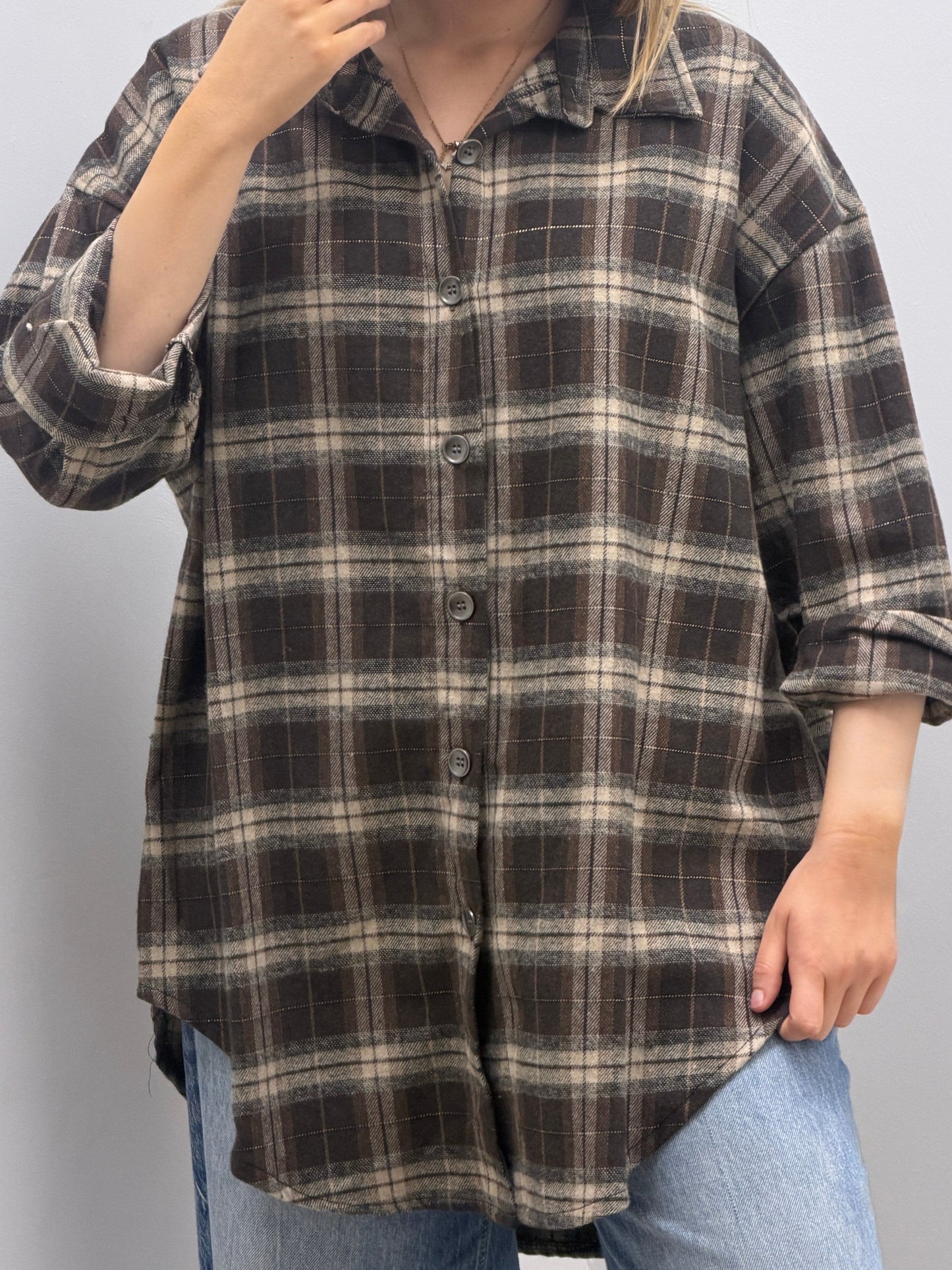 Chemise à carreaux taille unique Cherry Boutique Chemise à carreaux taille unique Cherry Boutique Cherryboutique