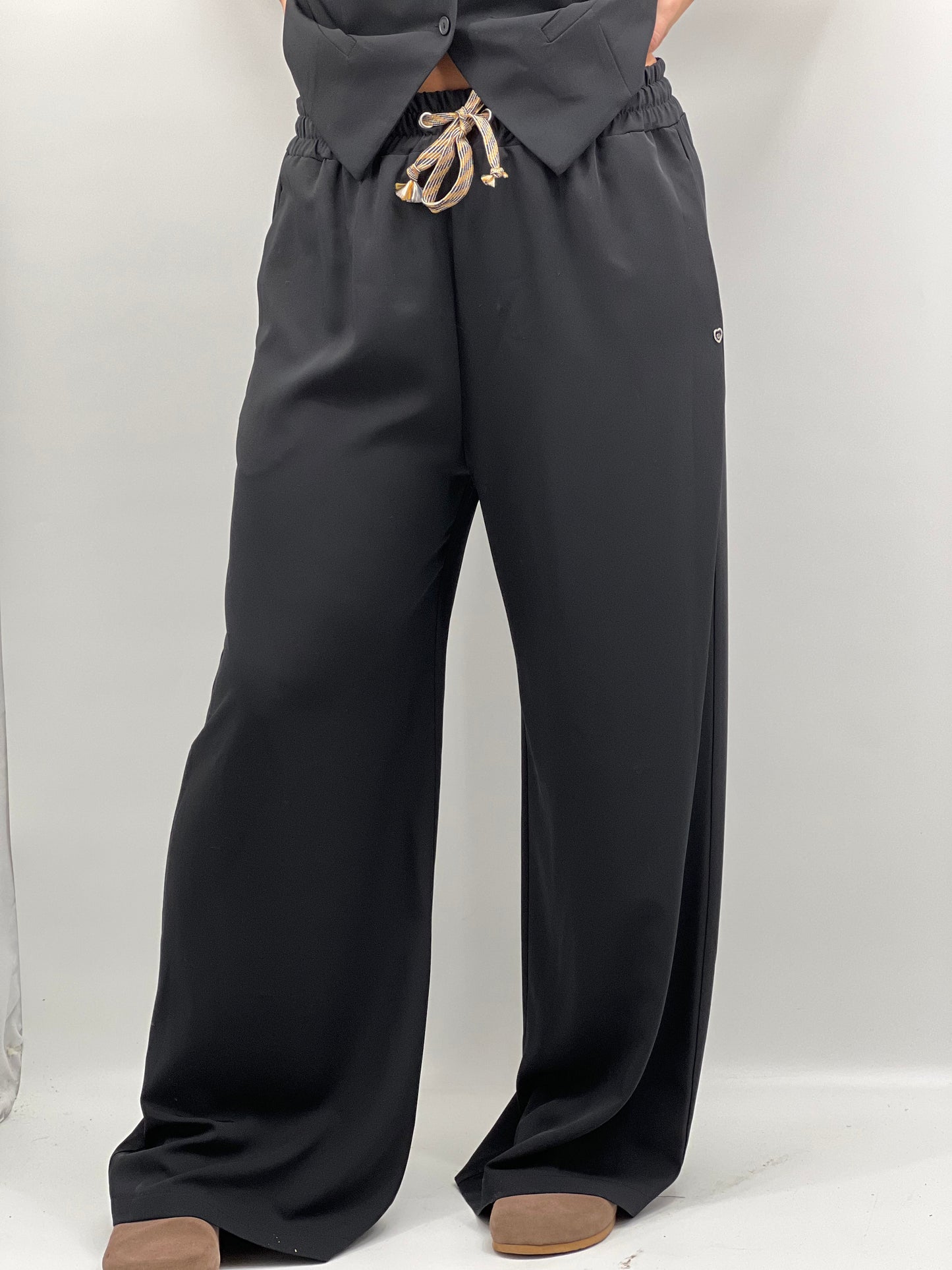 Pantalon Pantalon PLEASE P1MRLVR000 2XS / Black PLEASE