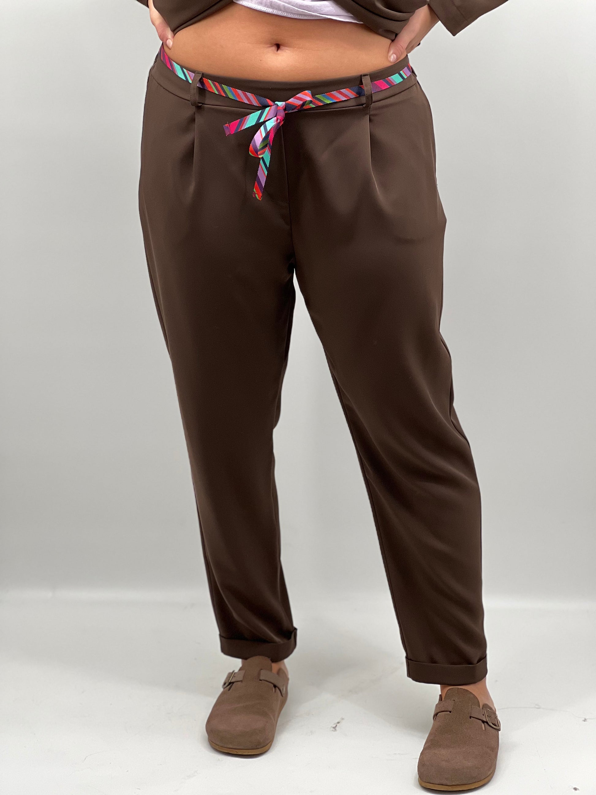 Pantalon Pantalon PLEASE P2XXAU3000 Brown / XXS Please