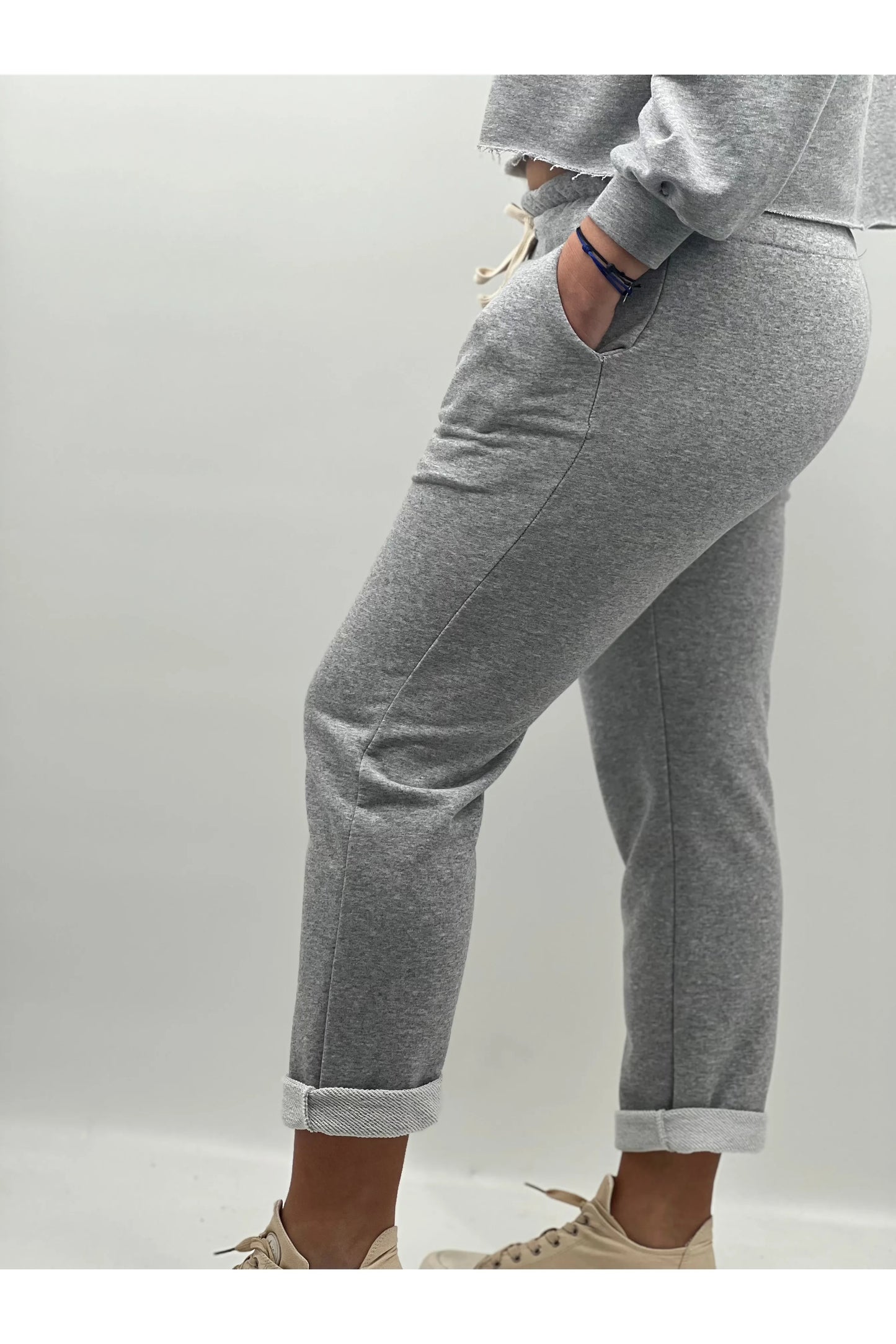 Pantalon Pantalon jazz Gris Cherryboutique