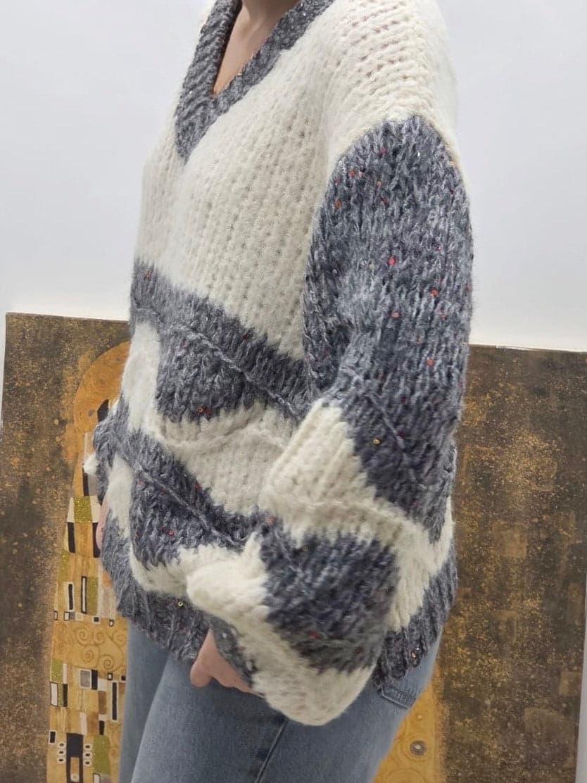 Pull col V pailleté Cherry Boutique Pull col V pailleté Cherry Boutique Cherryboutique