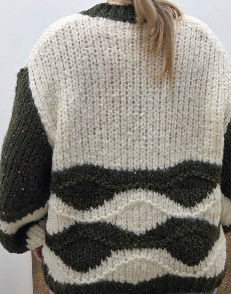 Pull col V pailleté Cherry Boutique Pull col V pailleté Cherry Boutique Cherryboutique