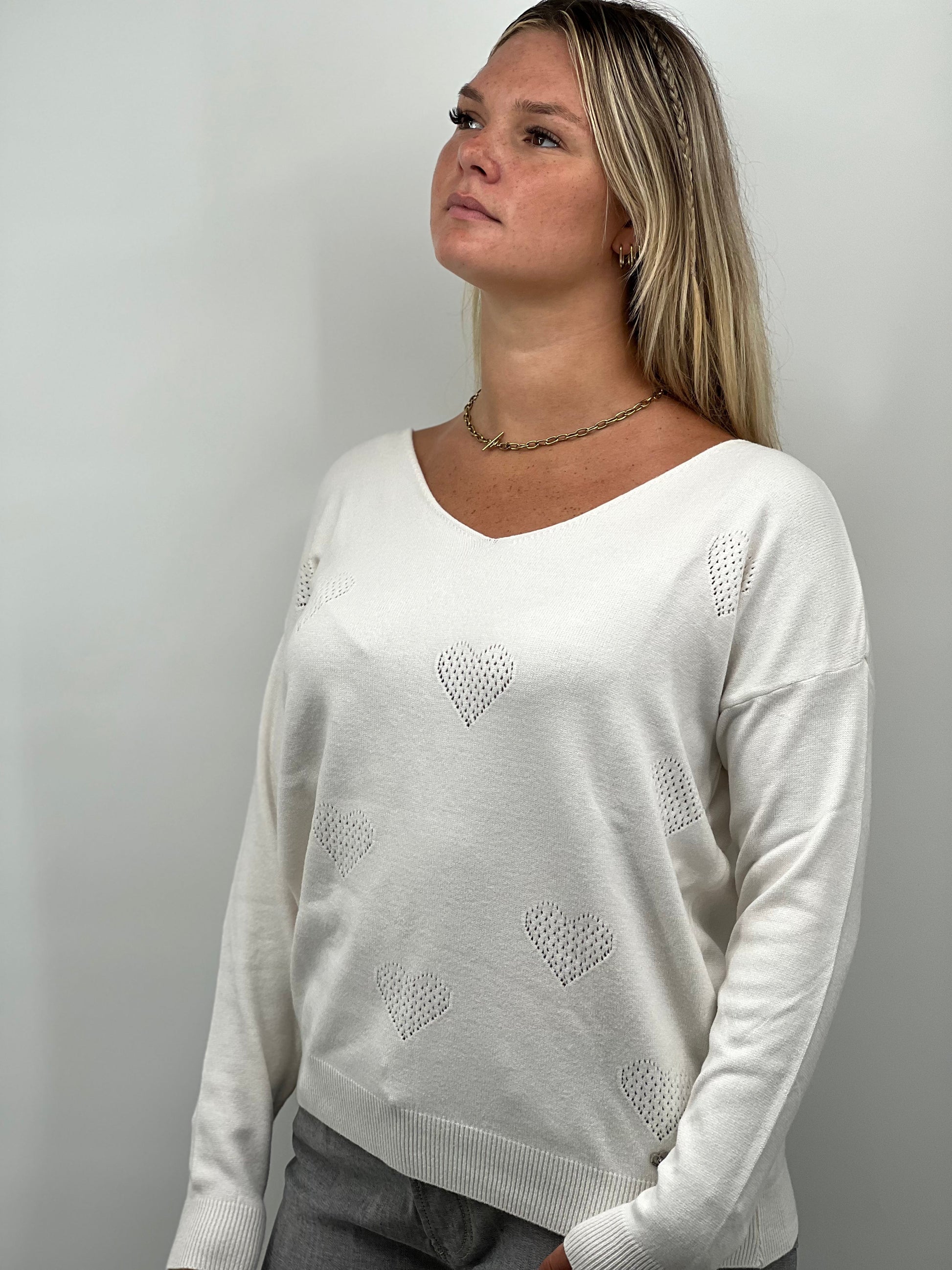 Pull Pull PLEASE M49778665 Taille unique / Blanc PLEASE