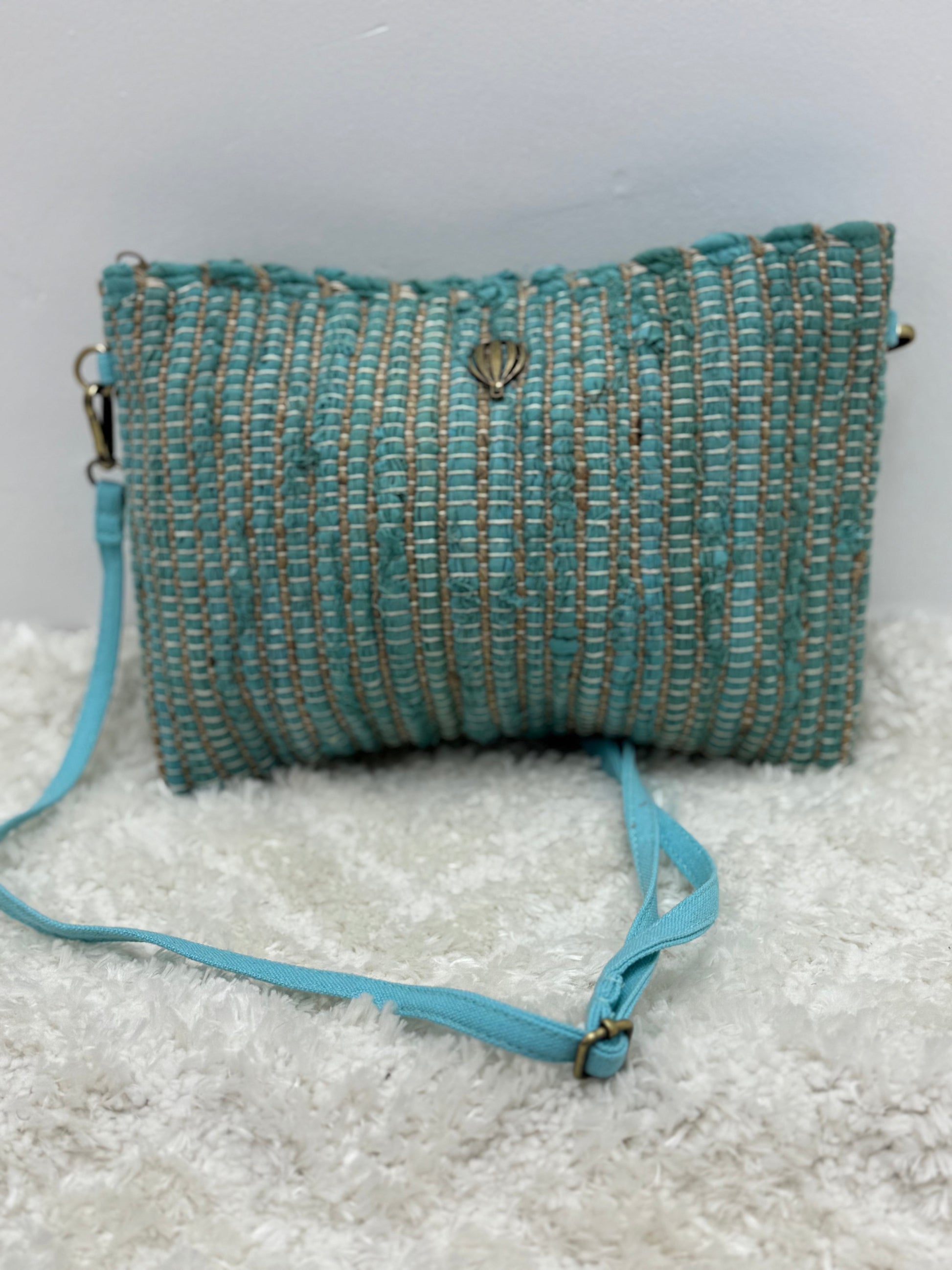 Sac Sac VOYAGE EN PANIER AMANDINE Sac VOYAGE EN PANIER AMANDINE Turquoise Le voyage en panier