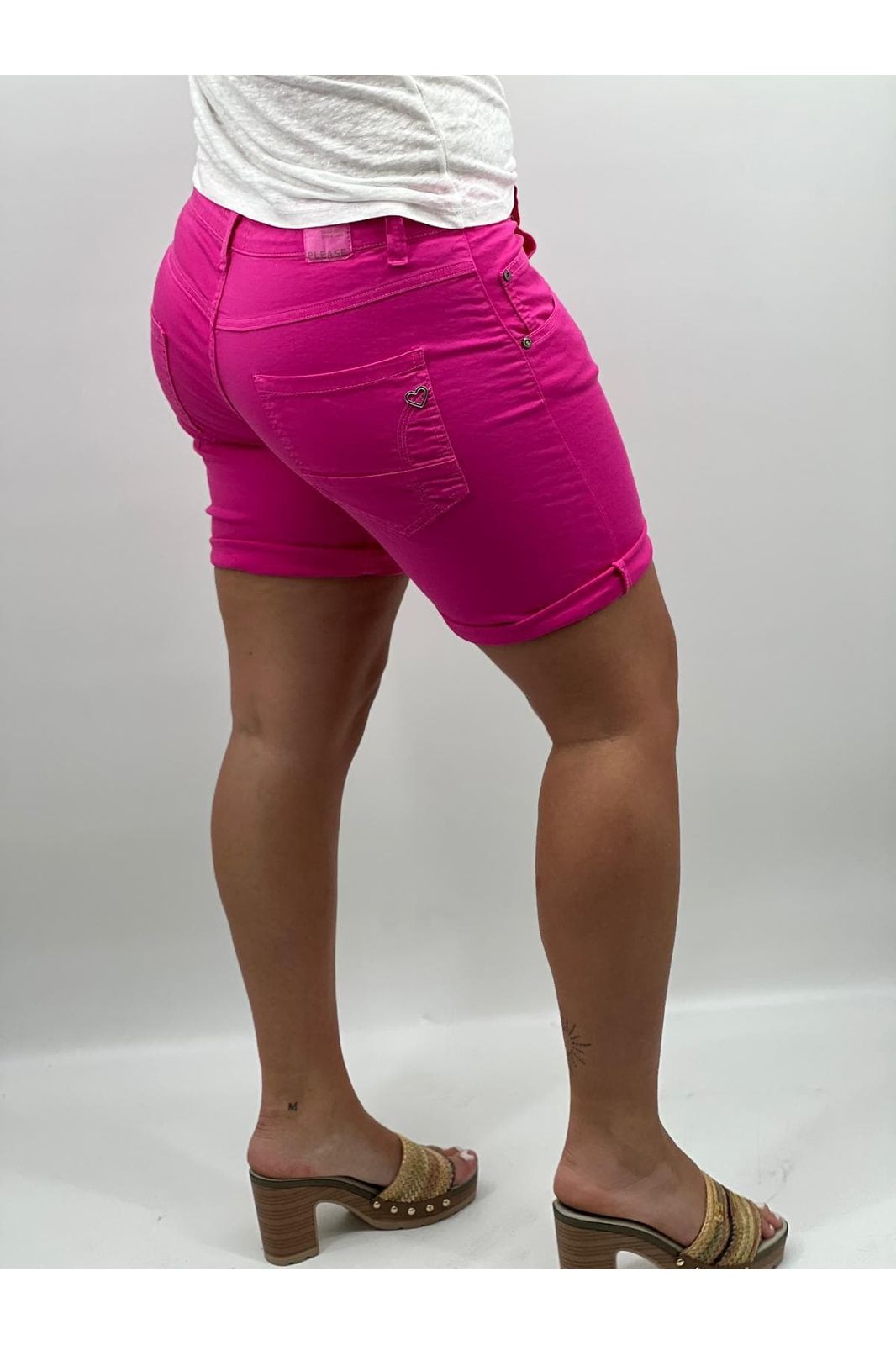 Short Short PLEASE Taille basse P88ACV9N3N XXS / Fuchsia PLEASE