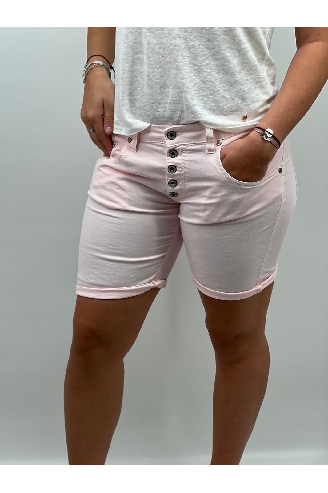 Short Short PLEASE Taille basse P88ACV9N3N XXS / Rose pâle PLEASE