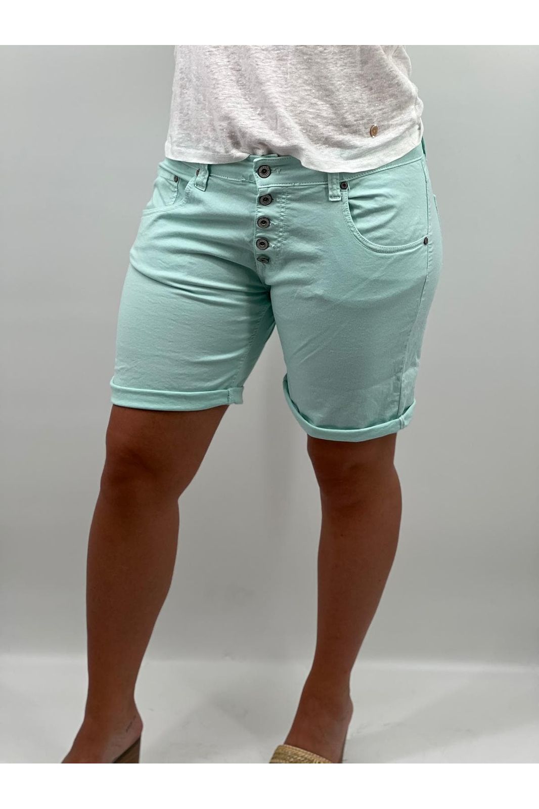 Short Short PLEASE Taille basse P88ACV9N3N XXS / Vert d'eau PLEASE