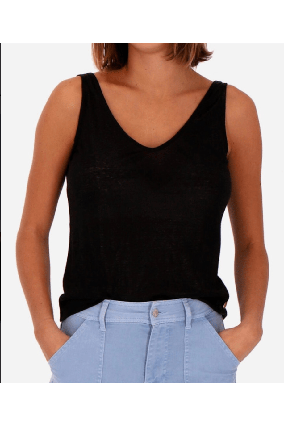 Top Débardeur HEDI Les Tropeziennes XS / NOIR Cherryboutique