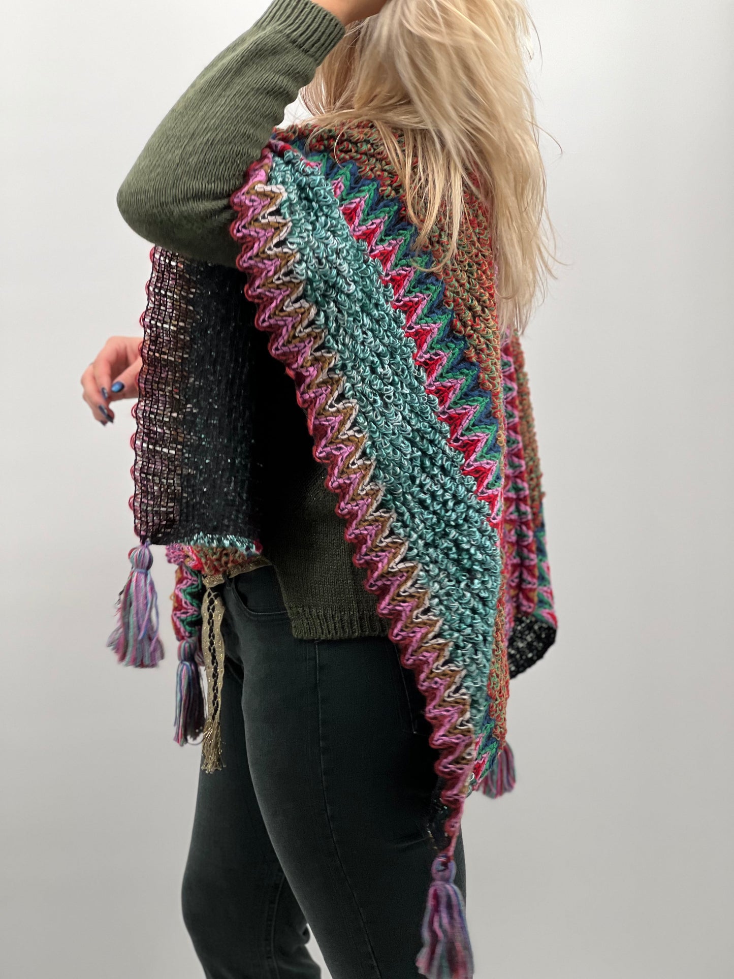 Veste Poncho Crochet Cherry boutique Poncho Crochet Cherry boutique Cherryboutique